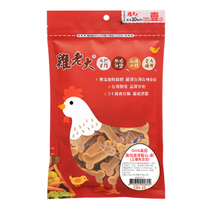 雞老大 DHA高鈣雞肉潔牙點心-軟(三種魚添加)200g±5%